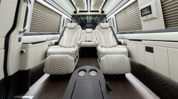 pomona 8 passenger sprinter van interior