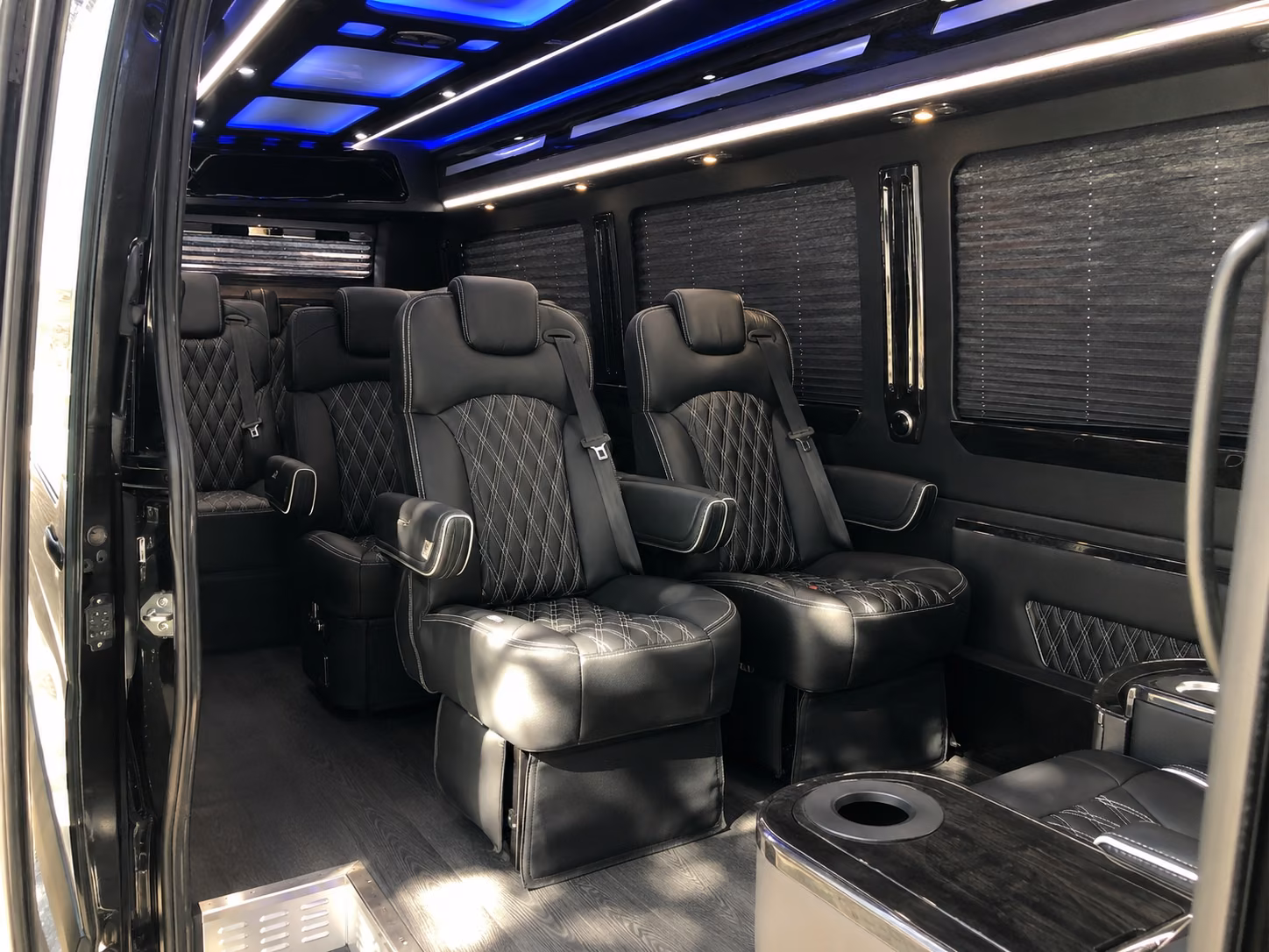 pomona 15 passenger sprinter van inside
