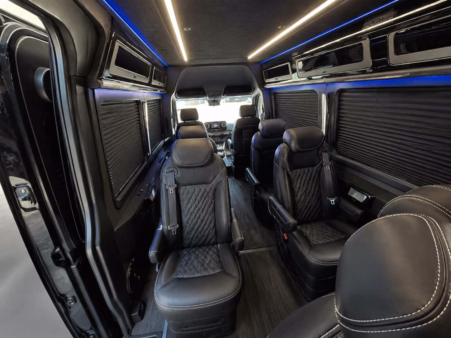 pomona 18 passenger sprinter van inside