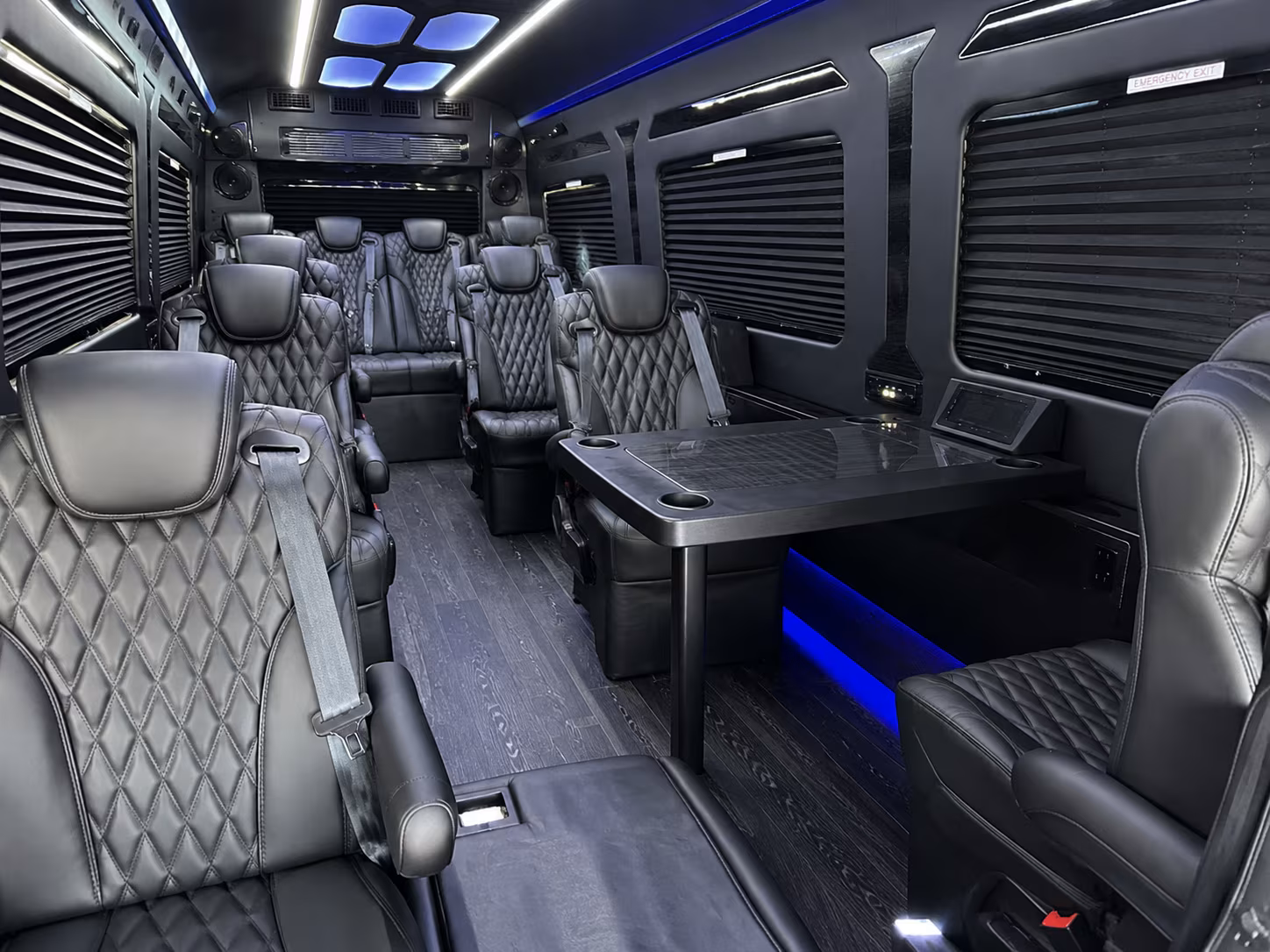 pomona 20 passenger sprinter van inside