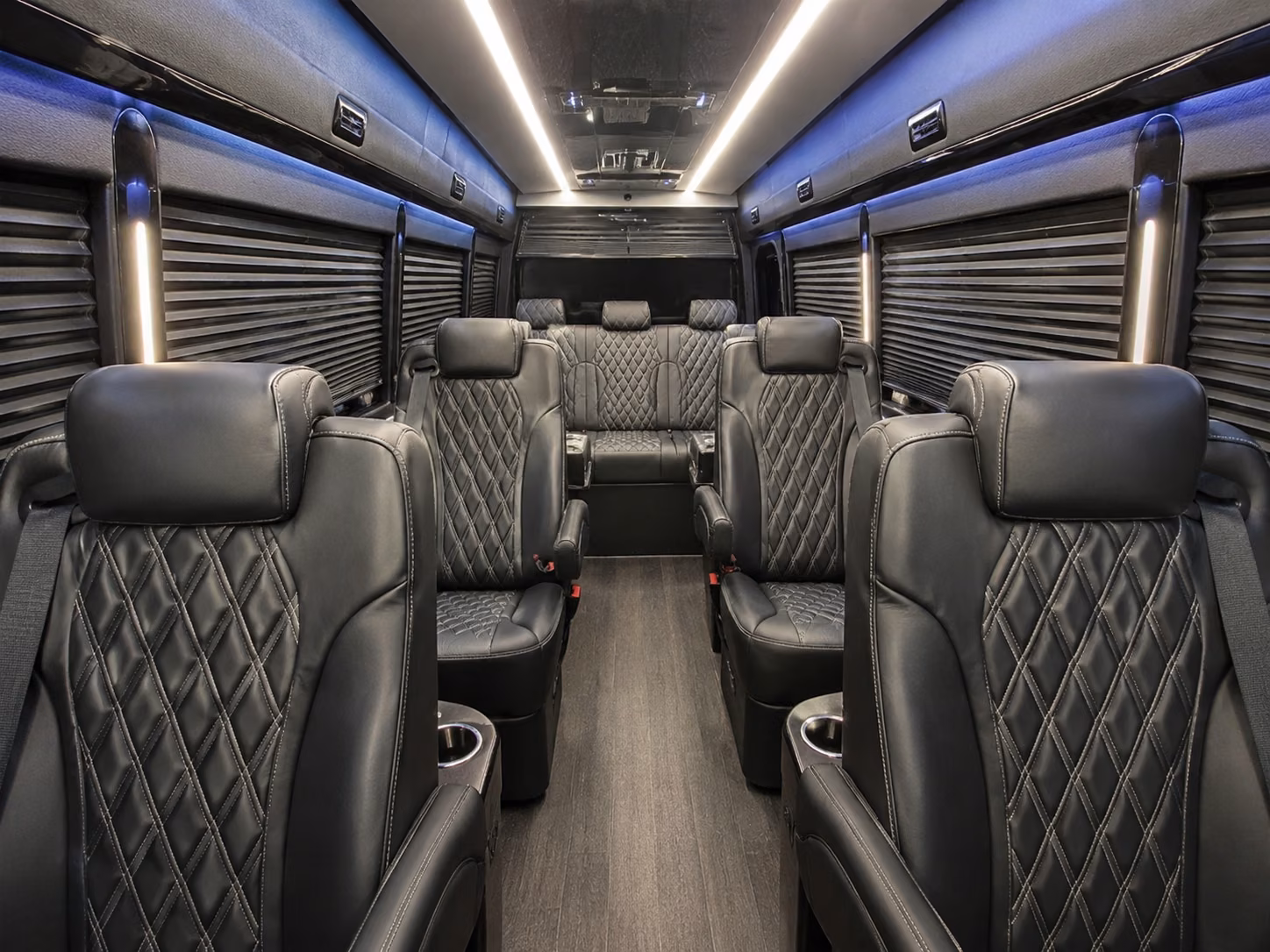 pomona 8 passenger sprinter van inside