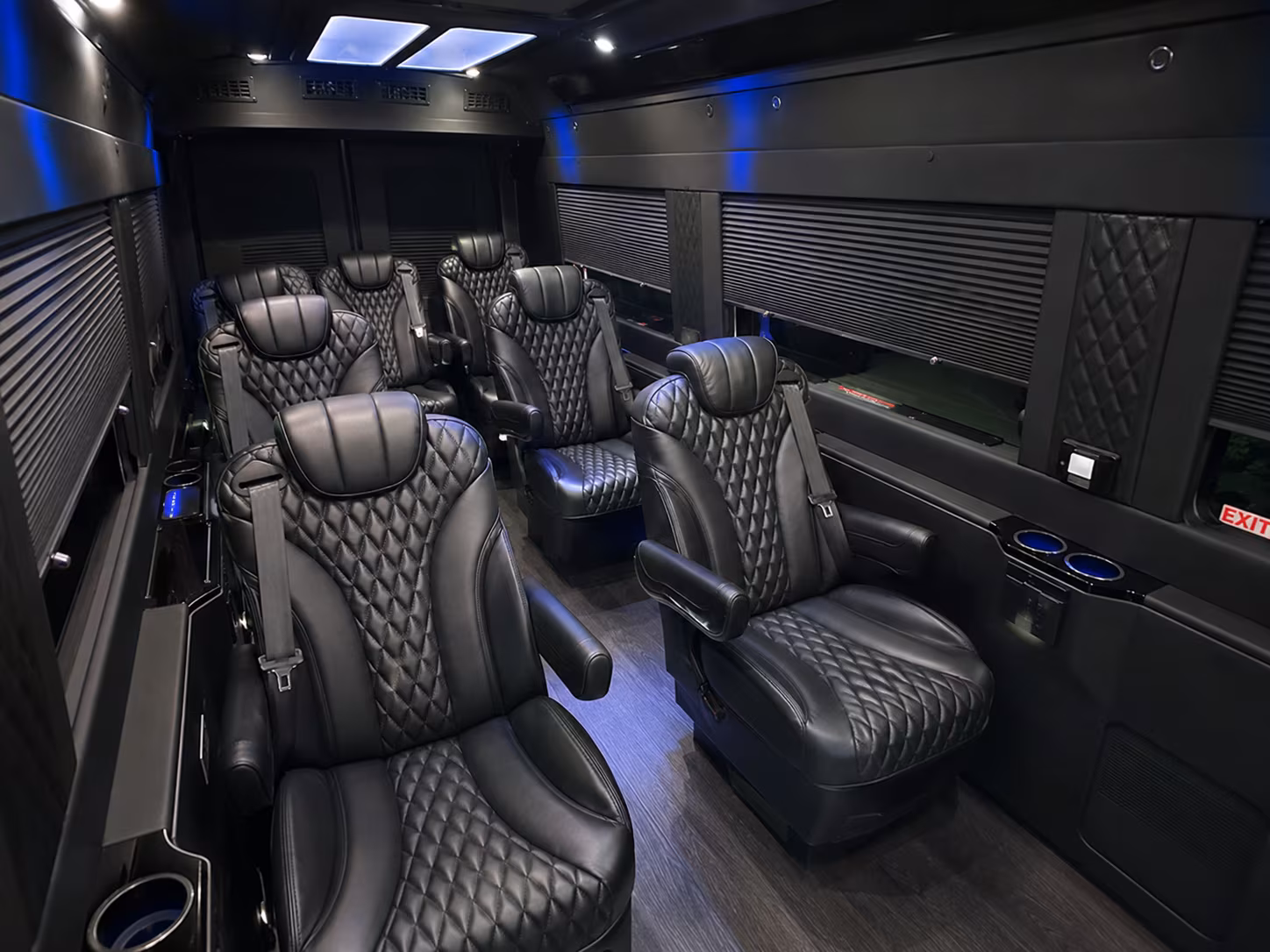 pomona 8 passenger sprinter van interior
