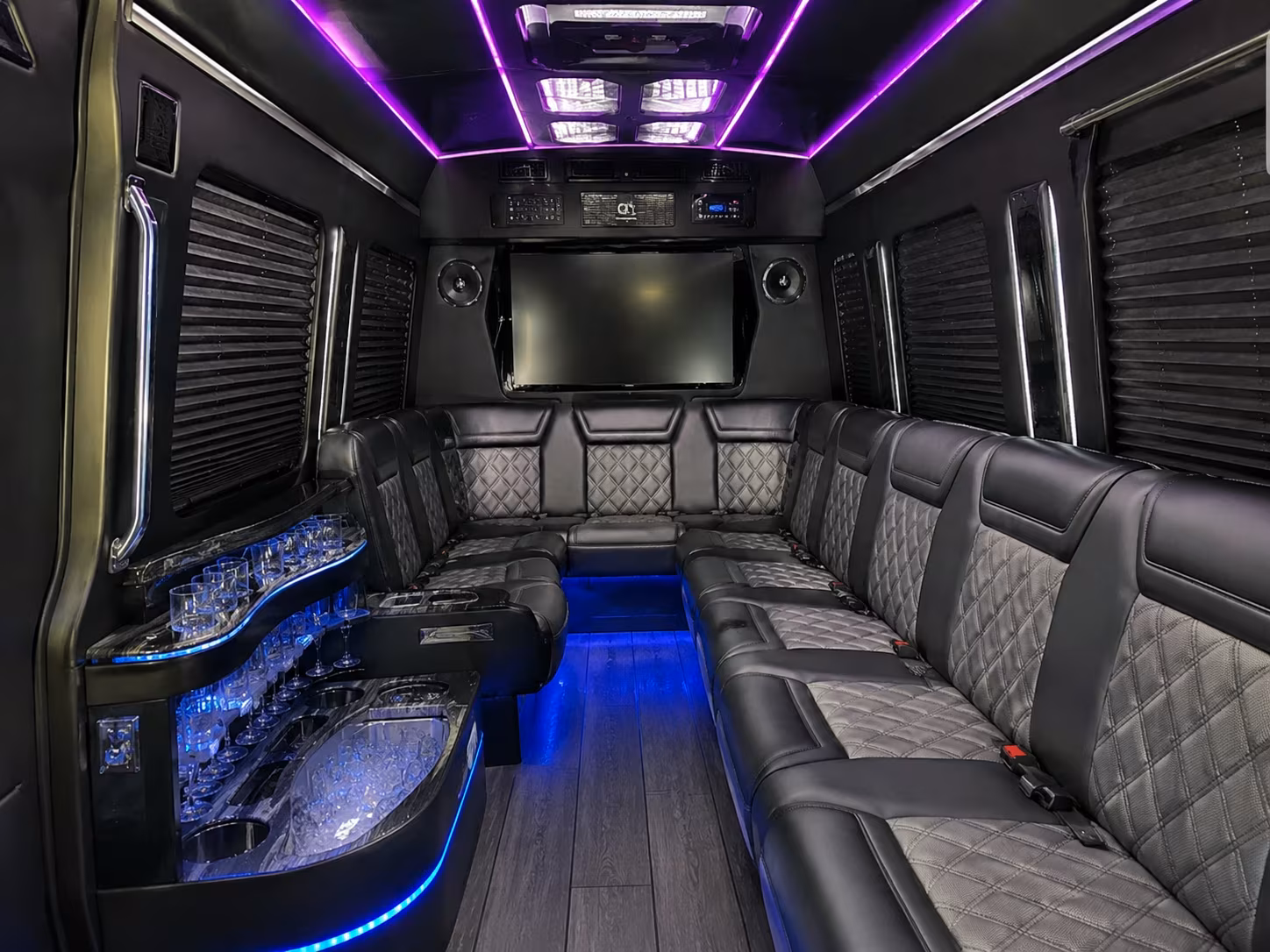 pomona sprinter limousine inside